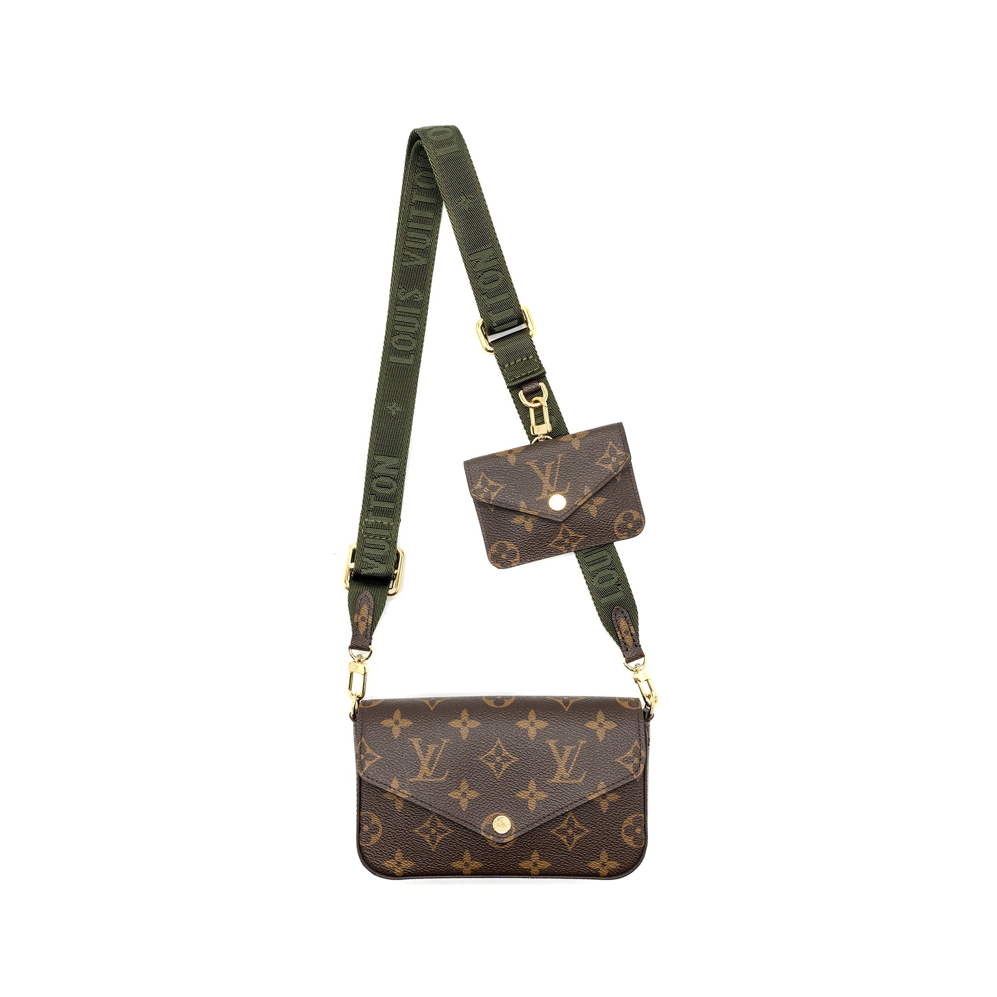 AAA Replica Louis Vuitton LV FELICIE STRAP & GO MONOGRAM CANVAS GHW (NEW VERSION)