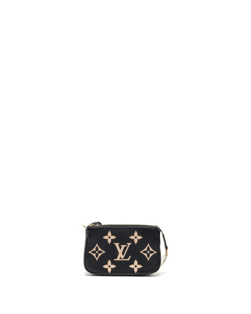 AAA Replica Louis Vuitton LV MINI POCHETTE ACCESSORIES BICOLOUR MONOGRAM EMPREINTE GHW