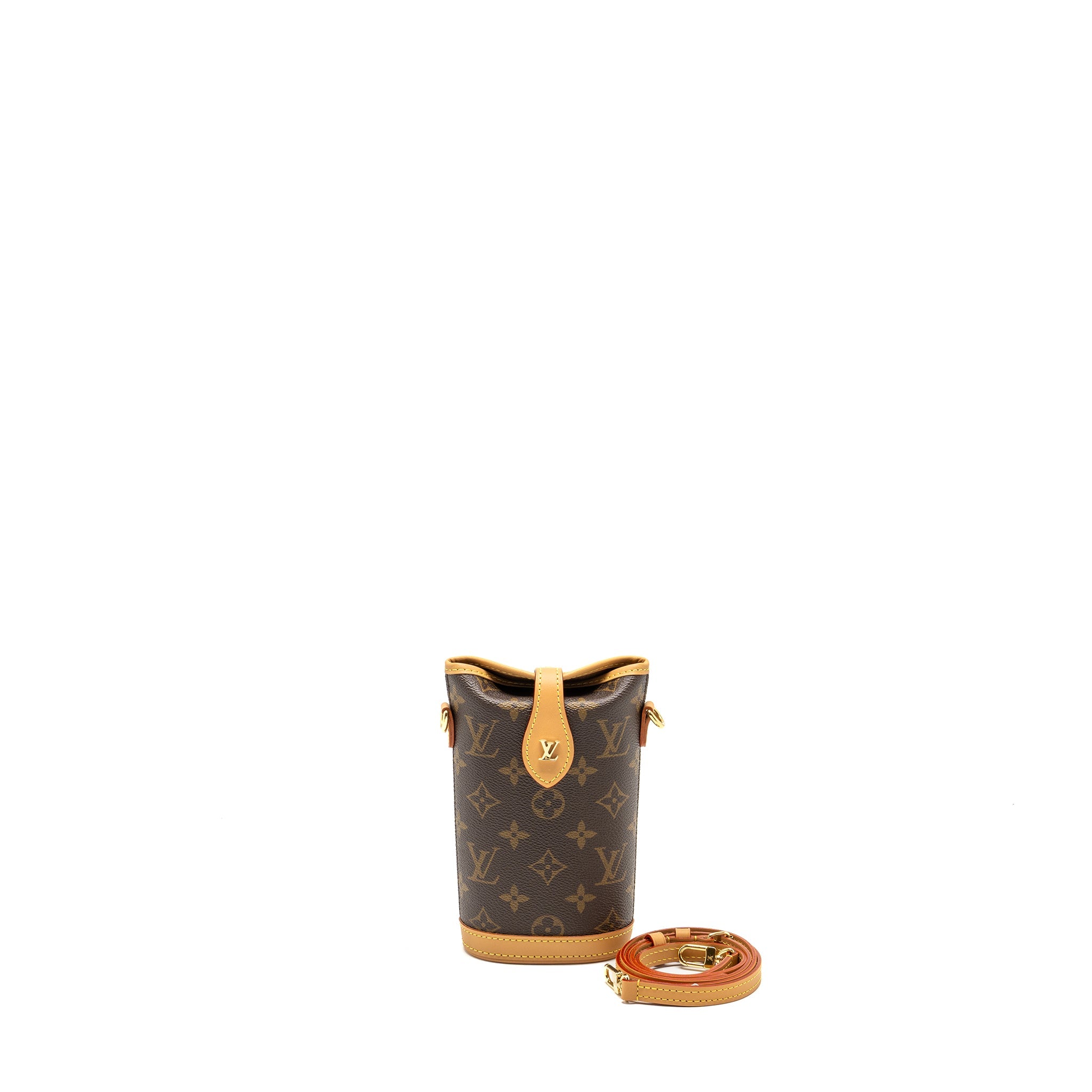 AAA Replica Louis Vuitton LV FOLD ME POUCH MONOGRAM CANVAS GHW