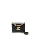 AAA Replica Louis Vuitton LV TWIST MM EPI BLACK GHW