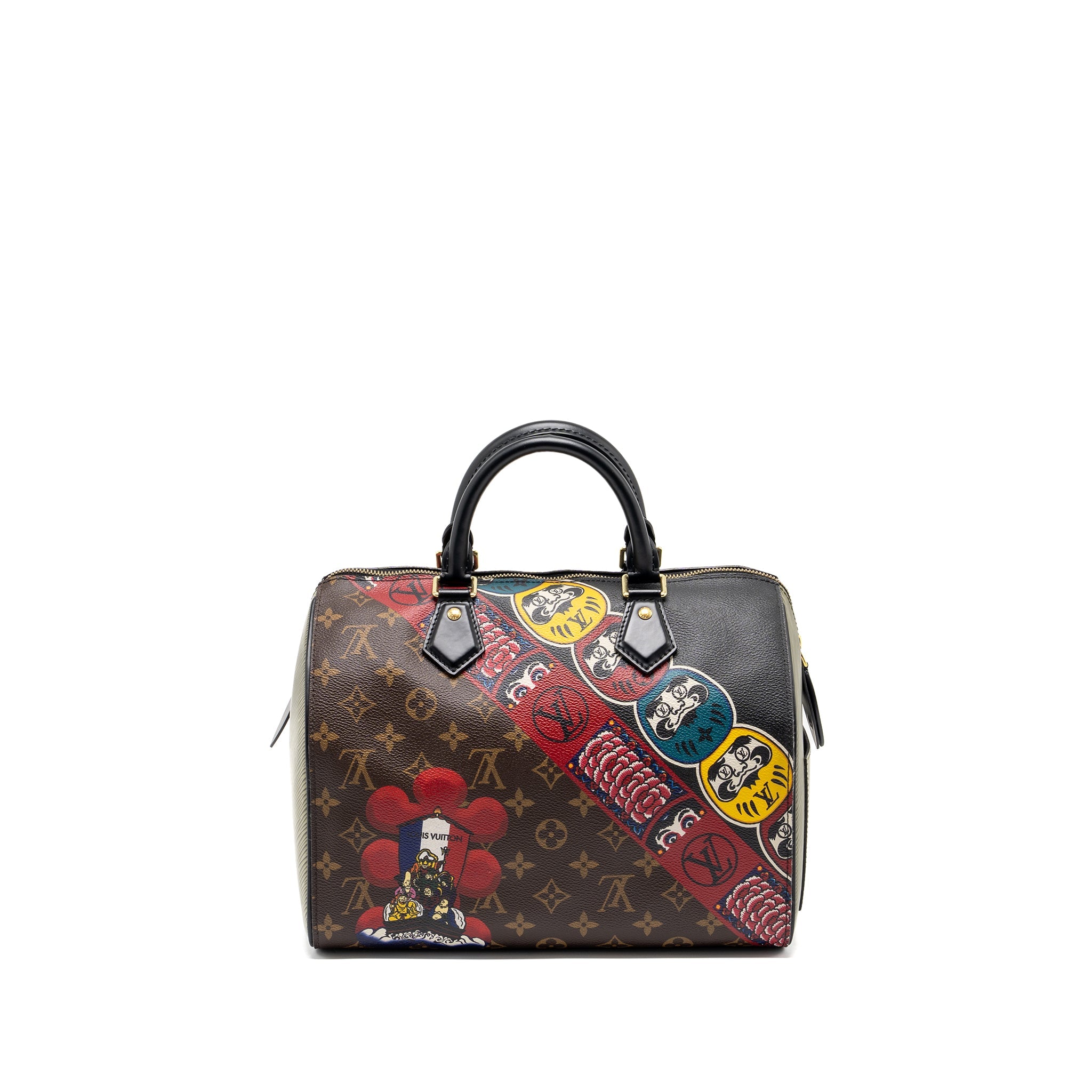 AAA Replica Louis Vuitton LV KABUKI LIMITED EDITION SPEEDY 30 MONOGRAM CANVAS/EPI MULTICOLOUR GHW