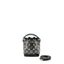 AAA Replica Louis Vuitton LV NANO NOE JACQUARD DENIM BLACK MULTICOLOUR SHW (NEW VERSION)