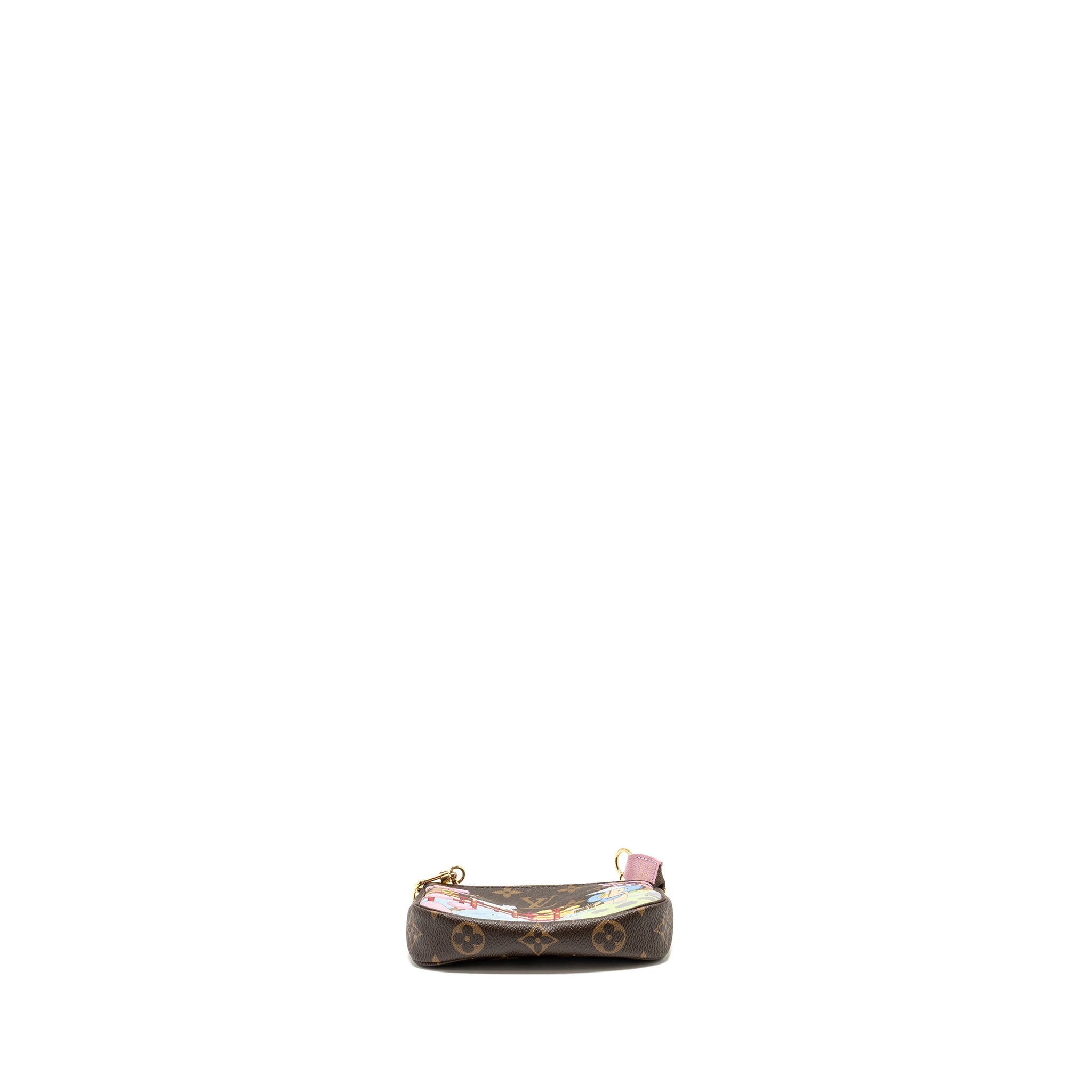 AAA Replica Louis Vuitton LV MINI POCHETTE ACCESSORIES 2021 CHRISTMAS LIMITED EDITION JAPANESE GARDEN SAKURA GHW