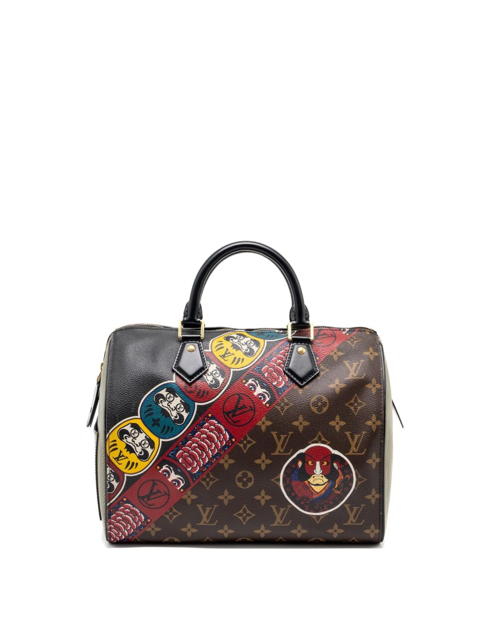 AAA Replica Louis Vuitton LV KABUKI LIMITED EDITION SPEEDY 30 MONOGRAM CANVAS/EPI MULTICOLOUR GHW