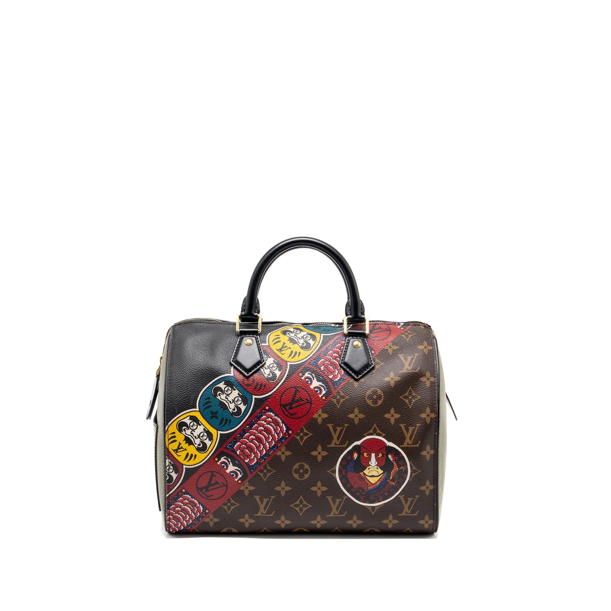 AAA Replica Louis Vuitton LV KABUKI LIMITED EDITION SPEEDY 30 MONOGRAM CANVAS/EPI MULTICOLOUR GHW
