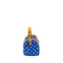 AAA Replica Louis Vuitton LV SPEEDY P9 BANDOULIERE 25 MONOGRAM SOFT CALFSKIN BLEU GHW