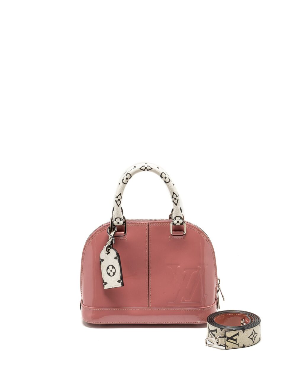 AAA Replica Louis Vuitton LV ALMA BB VERNIS PATENT ROSE BLUSH SHW