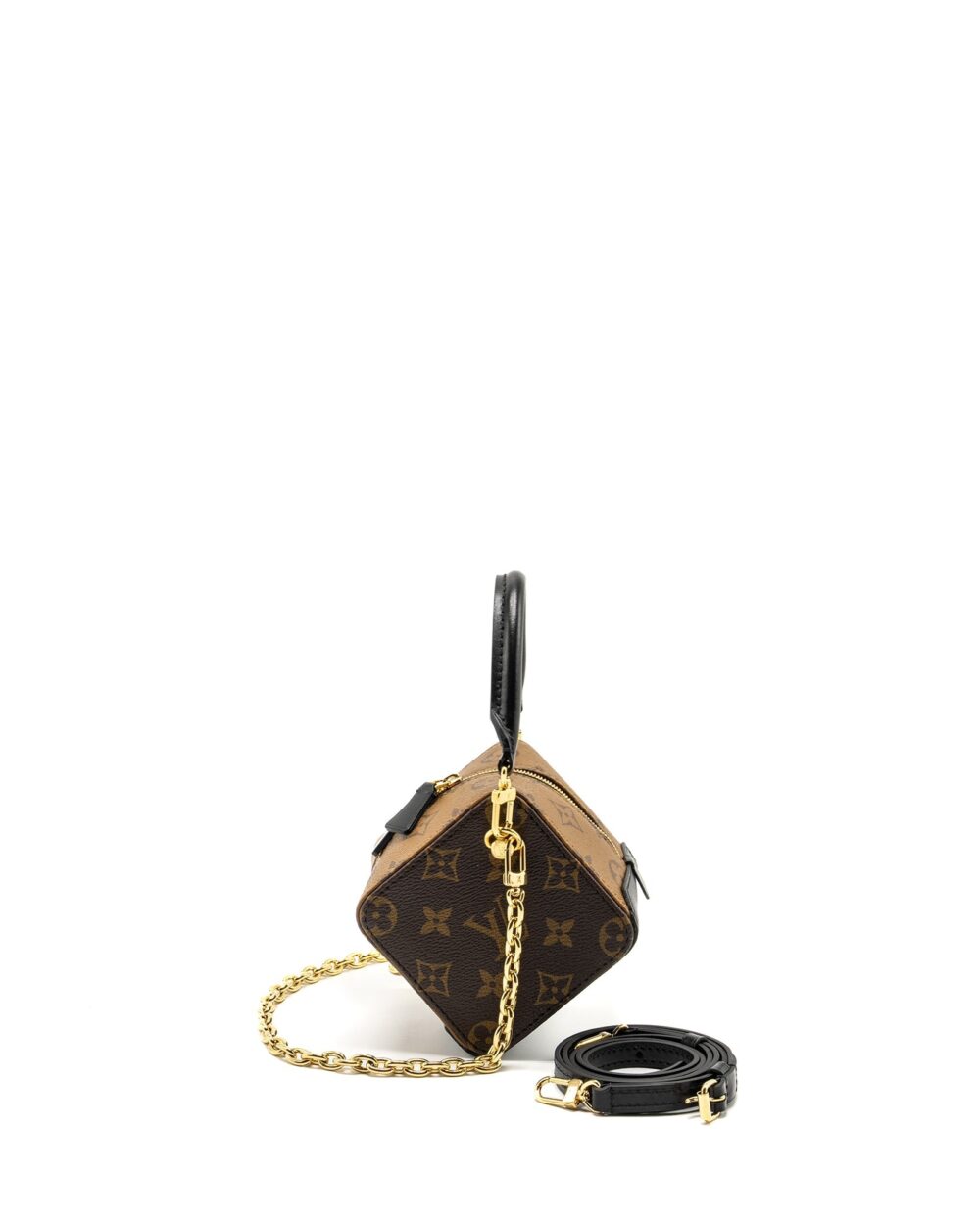 AAA Replica Louis Vuitton LV DICE BAG REVERSE MONOGRAM CANVAS / LEATHER GHW