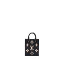 AAA Replica Louis Vuitton LV PETIT SAC PLAT MONOGRAM EMPREINTE BLACK/ BEIGE GHW (NEW VERSION)
