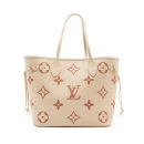 AAA Replica Louis Vuitton LV NEVERFULL MM MONOGRAM EMPREINTE CRÈME/ROSE TRIANON GHW(NEW VERSION)
