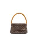 AAA Replica Louis Vuitton LV VINTAGE MINI LOOPING SHOULDER BAG MONOGRAM CANVAS GHW