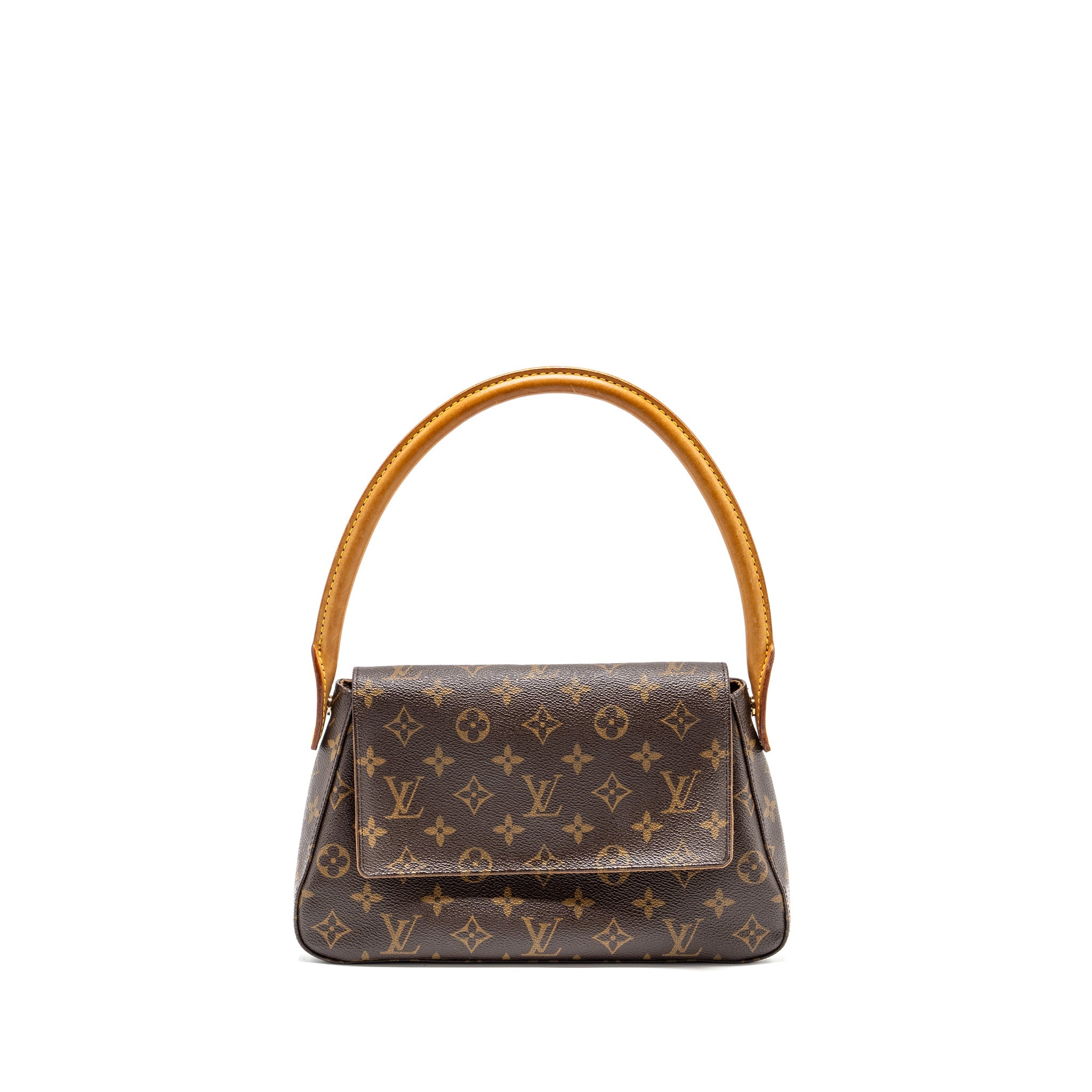 AAA Replica Louis Vuitton LV VINTAGE MINI LOOPING SHOULDER BAG MONOGRAM CANVAS GHW