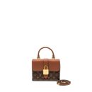 AAA Replica Louis Vuitton LV LOCK BB MONOGRAM CANVAS BROWN GHW