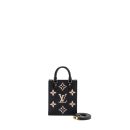 AAA Replica Louis Vuitton LV PETIT SAC PLAT MONOGRAM EMPREINTE BLACK/ BEIGE GHW (NEW VERSION)