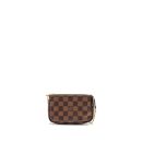 AAA Replica Louis Vuitton LV MINI POCHETTE ACCESSORIES DAMIER EBENE CANVAS GHW
