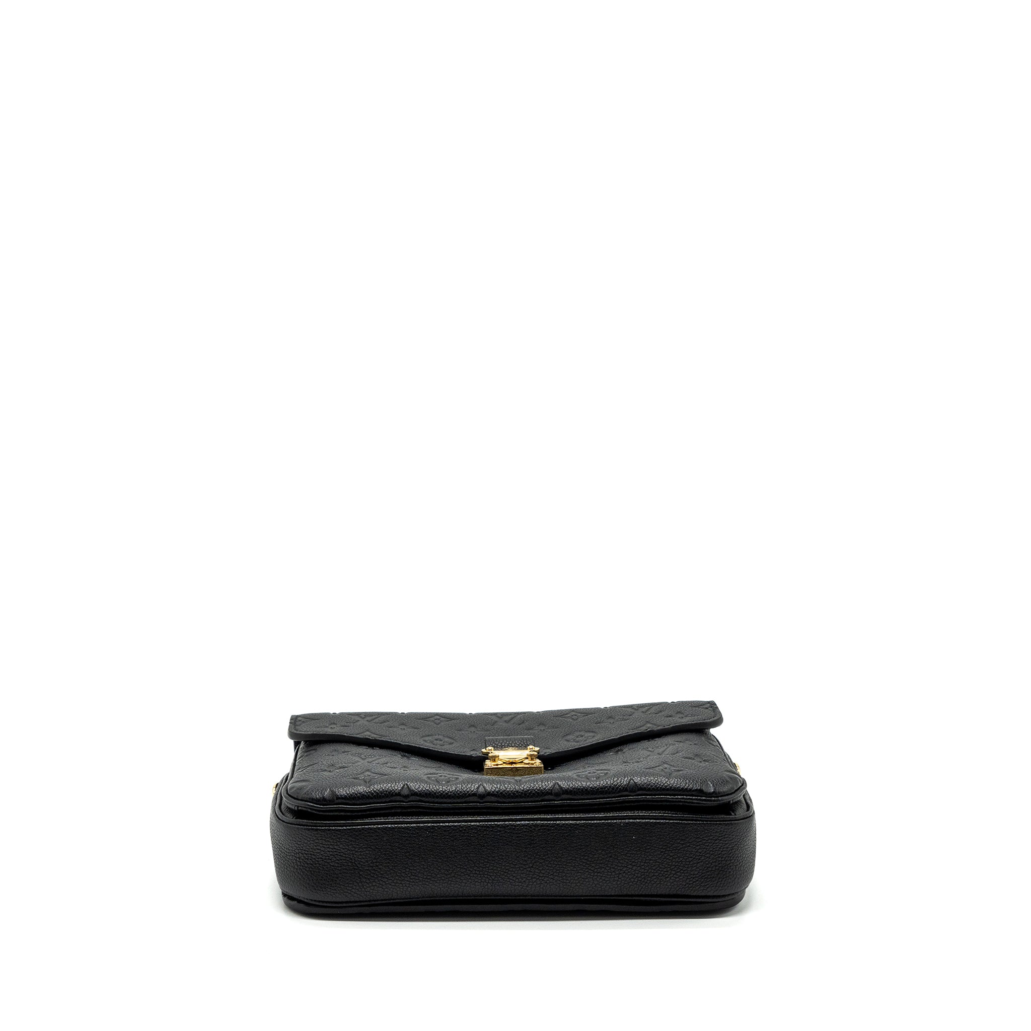 AAA Replica Louis Vuitton LV MÉTIS POCHETTE MONOGRAM EMPREINTE BLACK GHW(NEW VERSION)