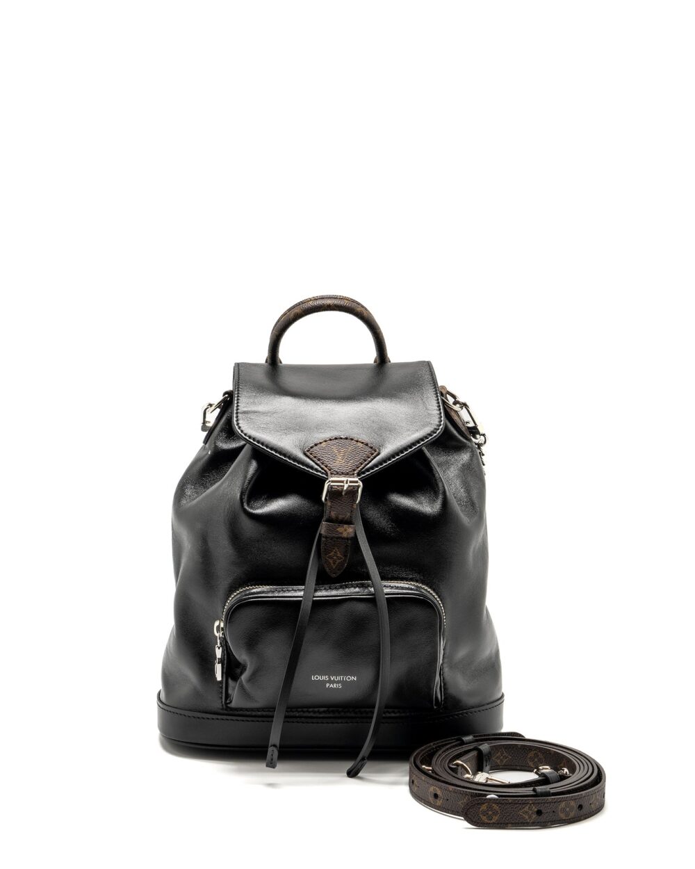AAA Replica Louis Vuitton LV MONTSOURIS BACKPACK PM LAMBSKIN BLACK SHW