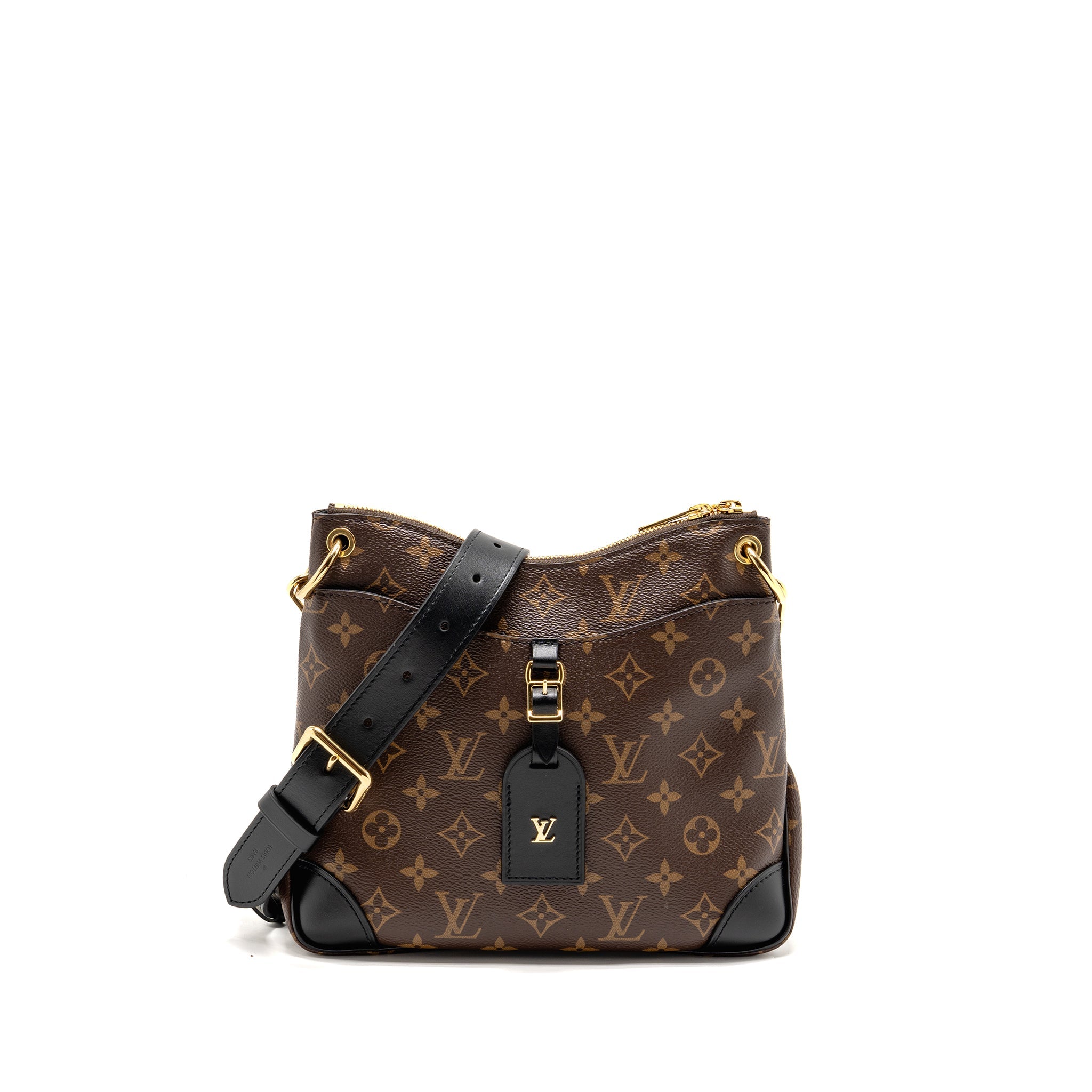 AAA Replica Louis Vuitton LV ODEON PM BAG MONOGRAM CANVAS BLACK GHW
