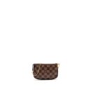 AAA Replica Louis Vuitton LV MINI POCHETTE DAMIER EBENE GHW