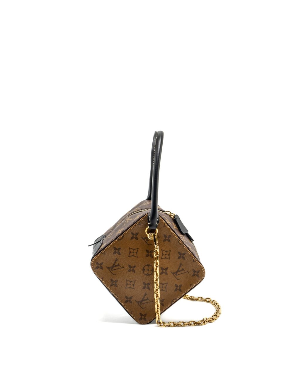 AAA Replica Louis Vuitton LV SQUARE BAG MONOGRAM REVERSE CANVAS GHW