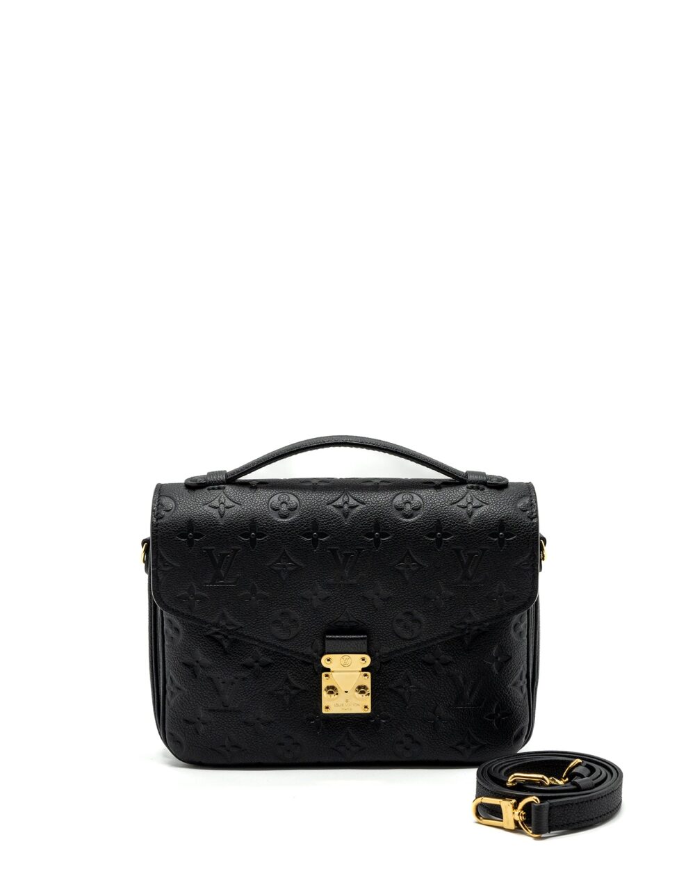 AAA Replica Louis Vuitton LV MÉTIS POCHETTE MONOGRAM EMPREINTE BLACK GHW(NEW VERSION)