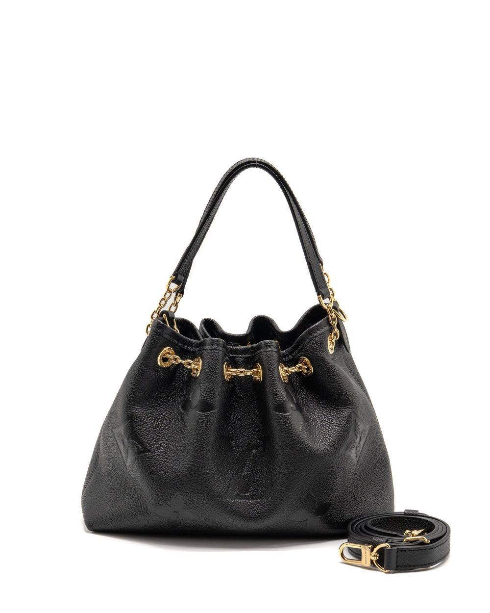 AAA Replica Louis Vuitton LV BUNDLE BAG MONOGRAM EMPREINTE LEATHER BLACK GHW