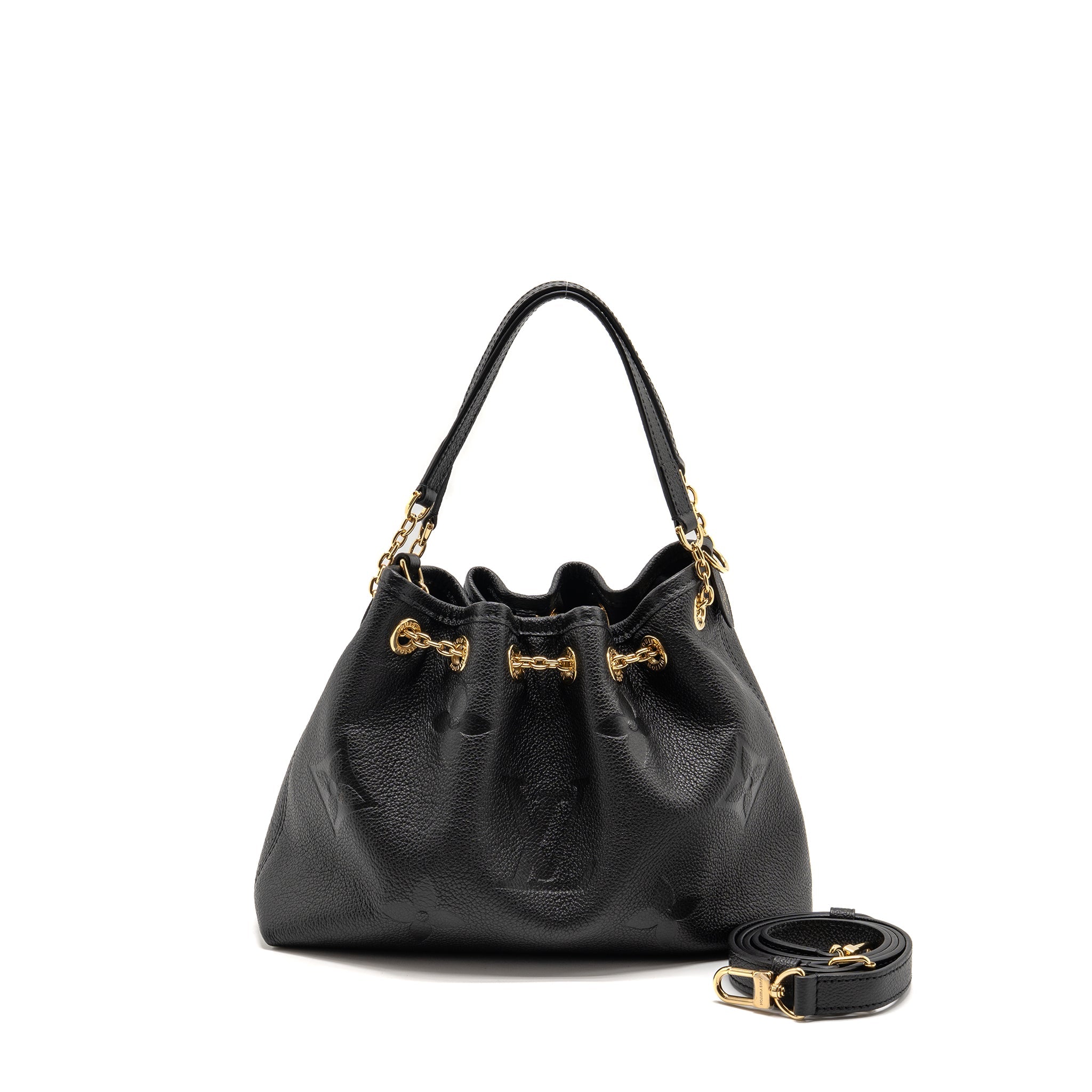 AAA Replica Louis Vuitton LV BUNDLE BAG MONOGRAM EMPREINTE LEATHER BLACK GHW