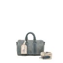 AAA Replica Louis Vuitton LV KEEPALL BANDOULIERE 25 WASHED DENIM CANVAS BLUE SHW