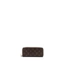 AAA Replica Louis Vuitton LV CLEMENCE LONG WALLET MONOGRAM CANVAS ROSE BALLERINE GHW