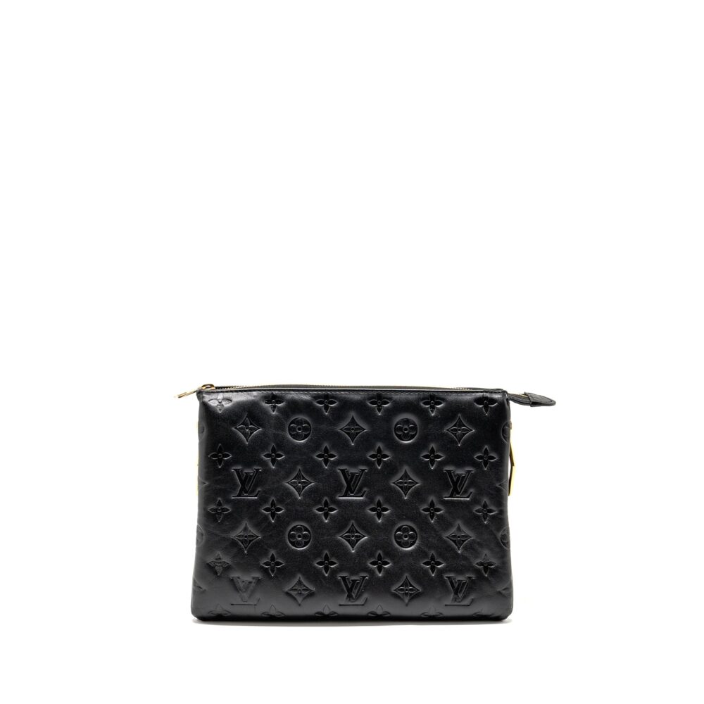 AAA Replica Louis Vuitton LV COUSSIN PM LAMBSKIN BLACK GHW