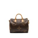 AAA Replica Louis Vuitton LV SPEEDY 30 BANDOULIERE GIANT MONOGRAM REVERSE CANVAS GHW