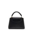 AAA Replica Louis Vuitton LV CAPUCINES BB WITH MONOGRAM FLOWER EMBELLISHMENTS TAURILLON BLACK GHW