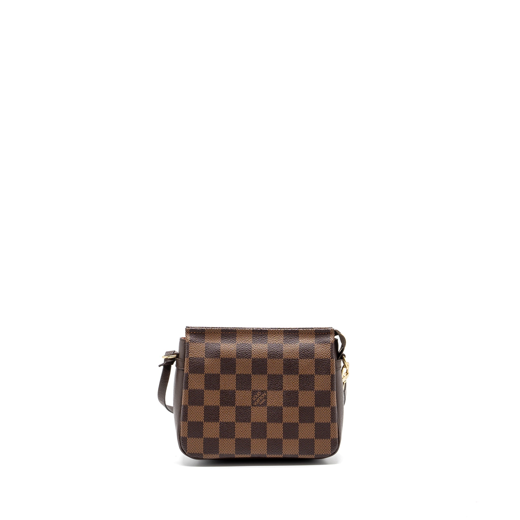 AAA Replica Louis Vuitton LV VINTAGE SQUARE SHOULDER BAG DAMIER EBENE GHW