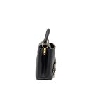 AAA Replica Louis Vuitton LV CAPUCINES BB WITH MONOGRAM FLOWER EMBELLISHMENTS TAURILLON BLACK GHW
