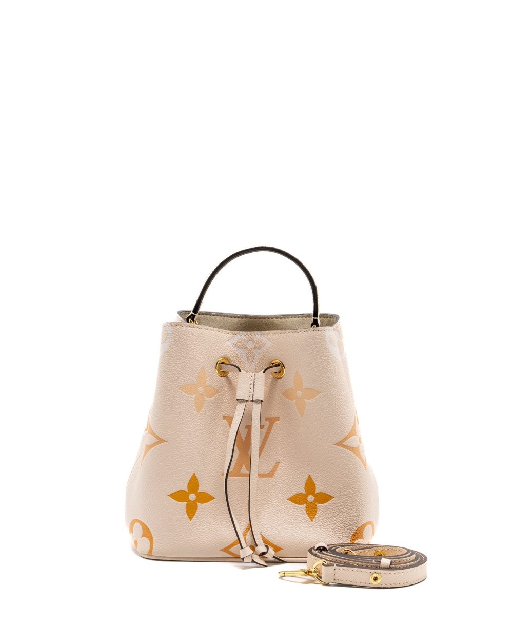 AAA Replica Louis Vuitton LV NEONOE BB EMPREINTE CREAM/ MULTICOLOUR GHW