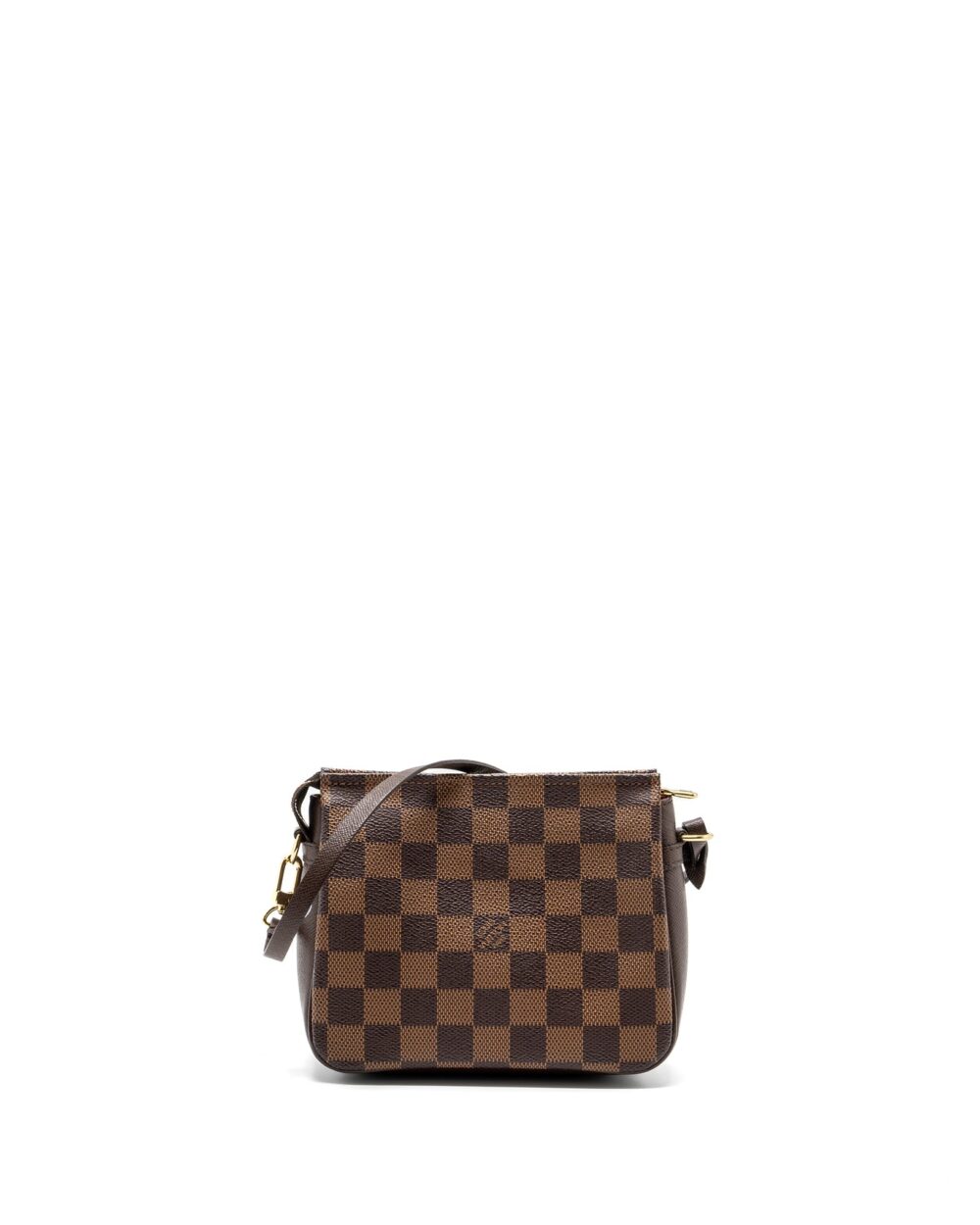 AAA Replica Louis Vuitton LV VINTAGE SQUARE SHOULDER BAG DAMIER EBENE GHW