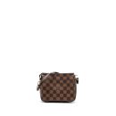 AAA Replica Louis Vuitton LV VINTAGE SQUARE SHOULDER BAG DAMIER EBENE GHW