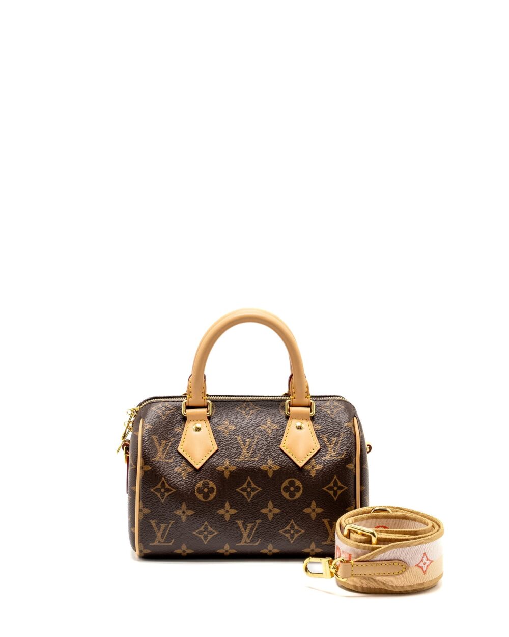 AAA Replica Louis Vuitton LV SPEEDY BANDOULIERE 20 MONOGRAM CANVAS GHW