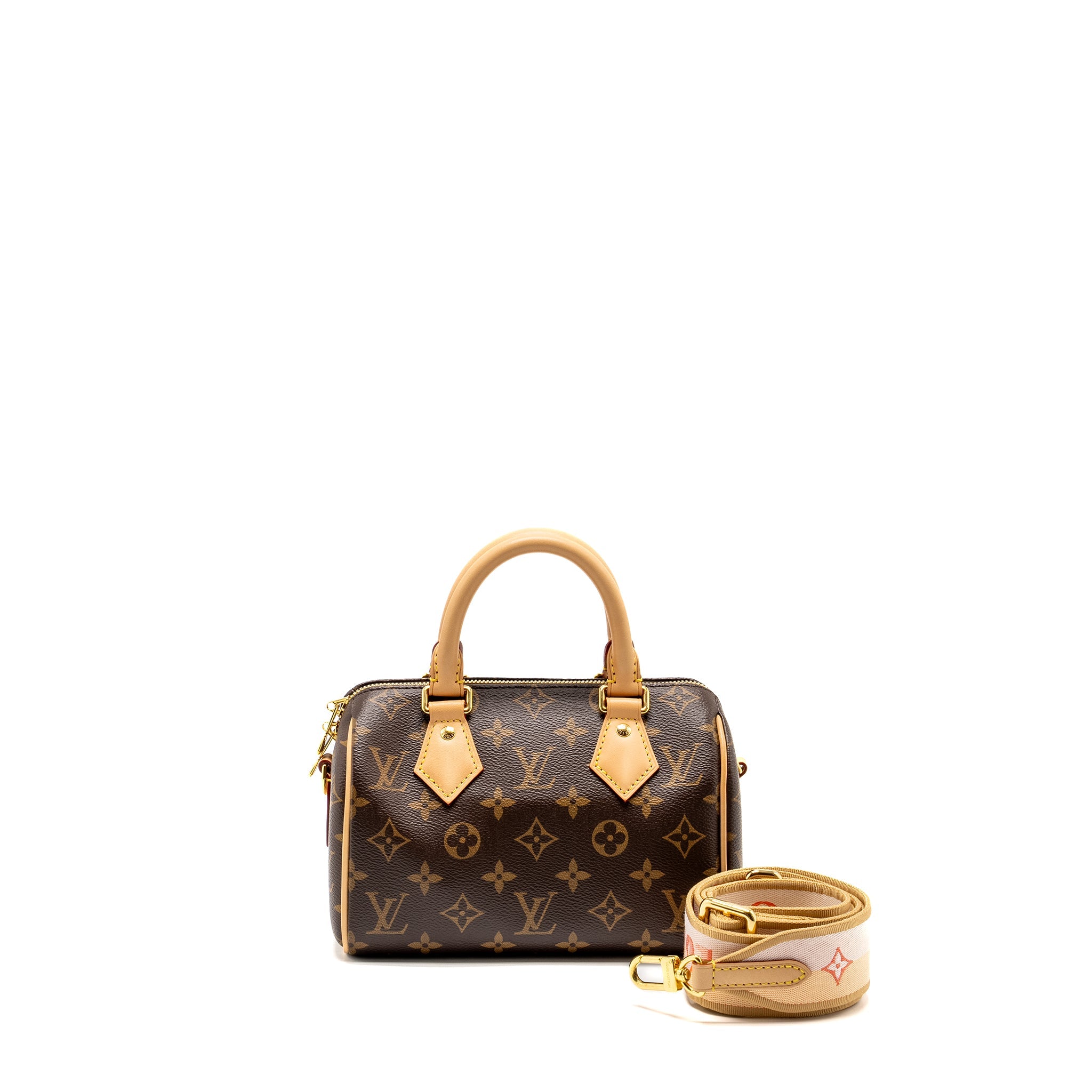AAA Replica Louis Vuitton LV SPEEDY BANDOULIERE 20 MONOGRAM CANVAS GHW