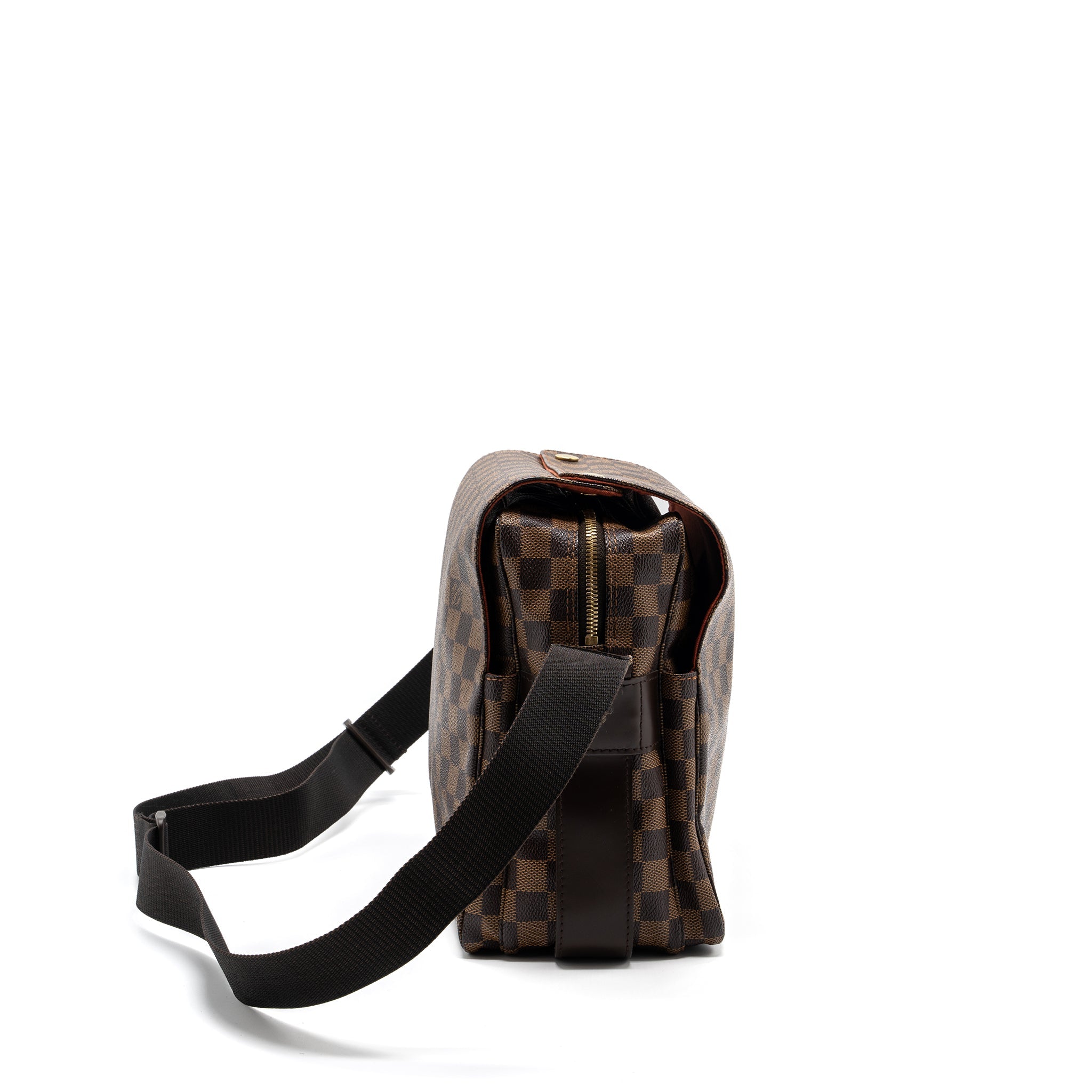 AAA Replica Louis Vuitton LV MESSENGER CROSSBODY BAG DAMIER EBENE GHW