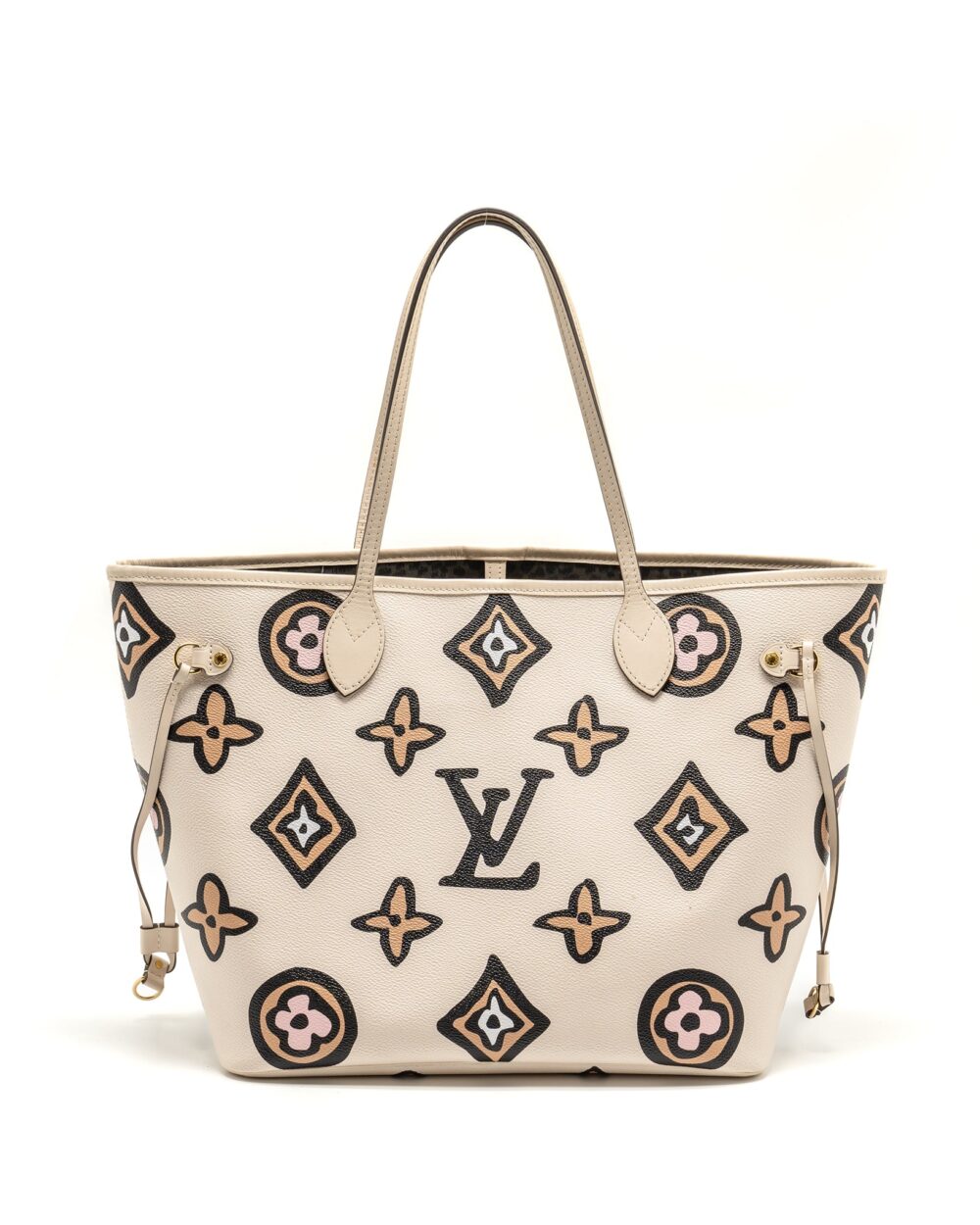 AAA Replica Louis Vuitton LV NEVERFULL MM WILD AT HEART EMPREINTE CREAM GHW