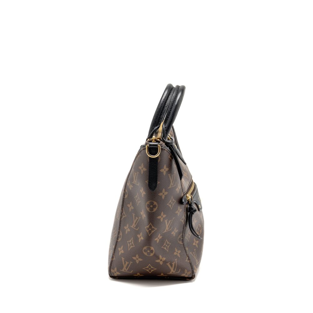 AAA Replica Louis Vuitton LV TOURNELLE PM MONOGRAM CANVAS BLACK GHW