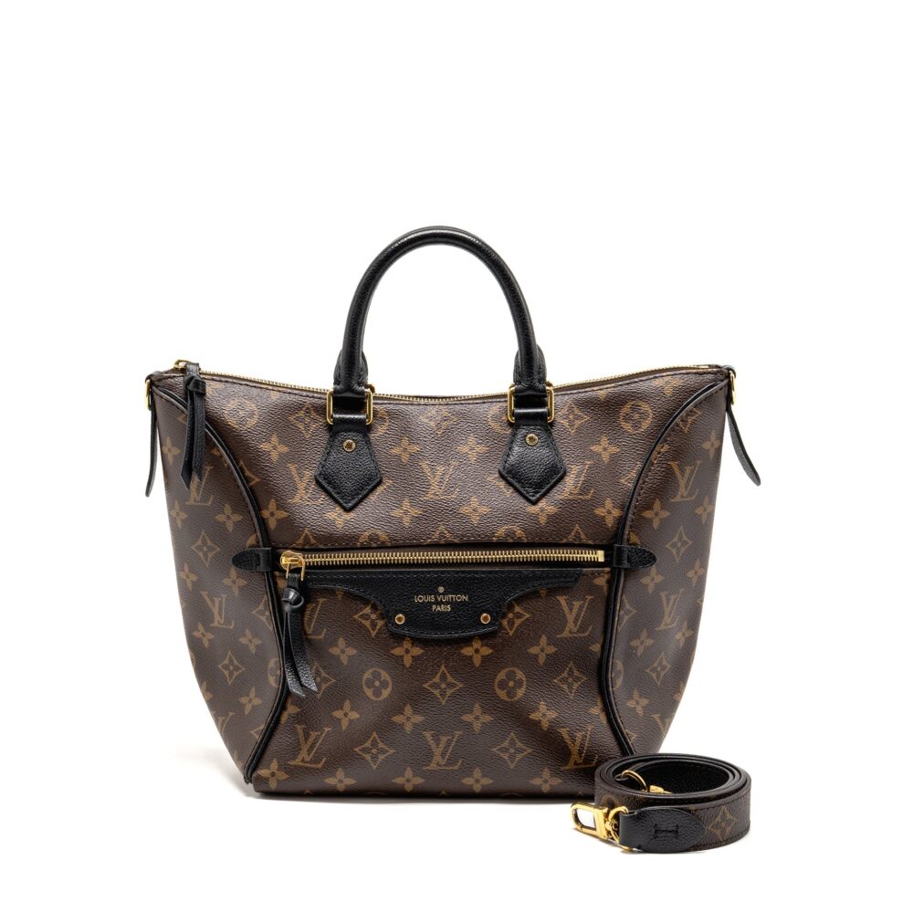 AAA Replica Louis Vuitton LV TOURNELLE PM MONOGRAM CANVAS BLACK GHW