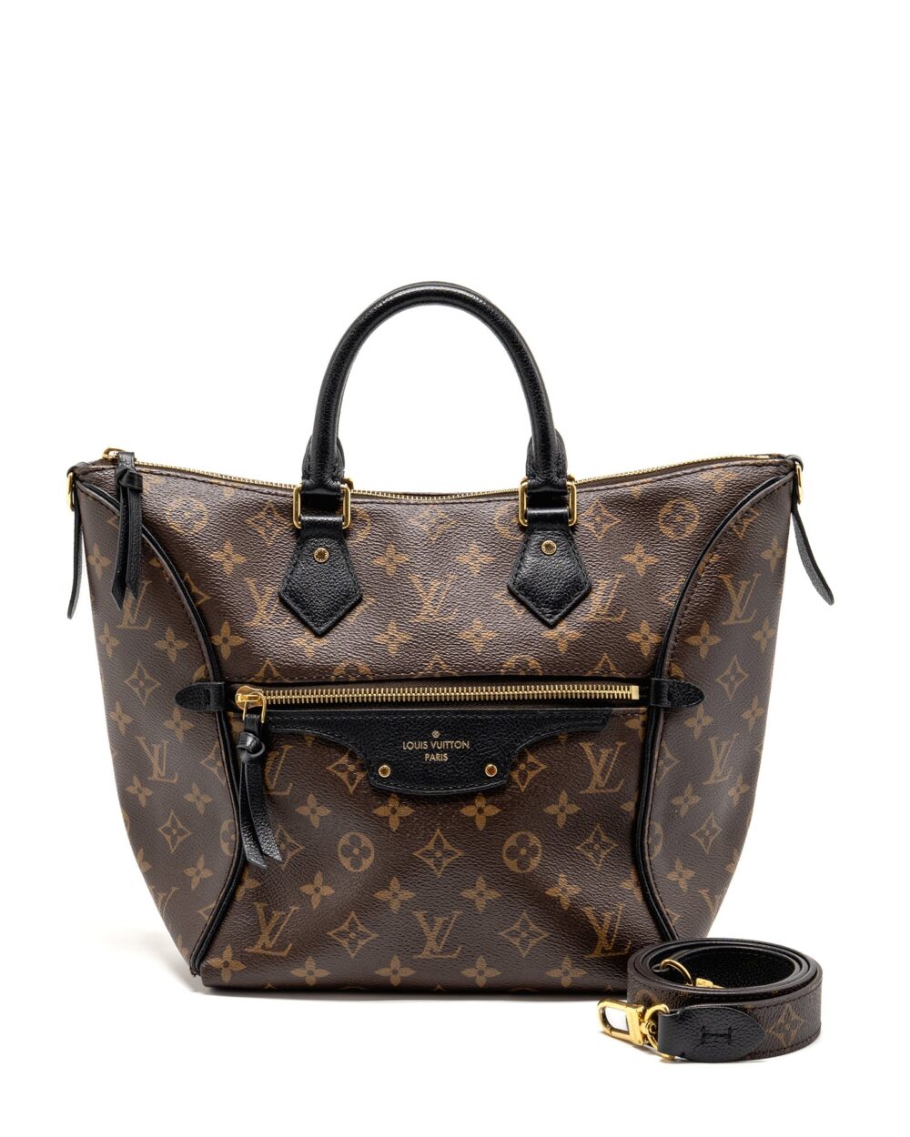 AAA Replica Louis Vuitton LV TOURNELLE PM MONOGRAM CANVAS BLACK GHW