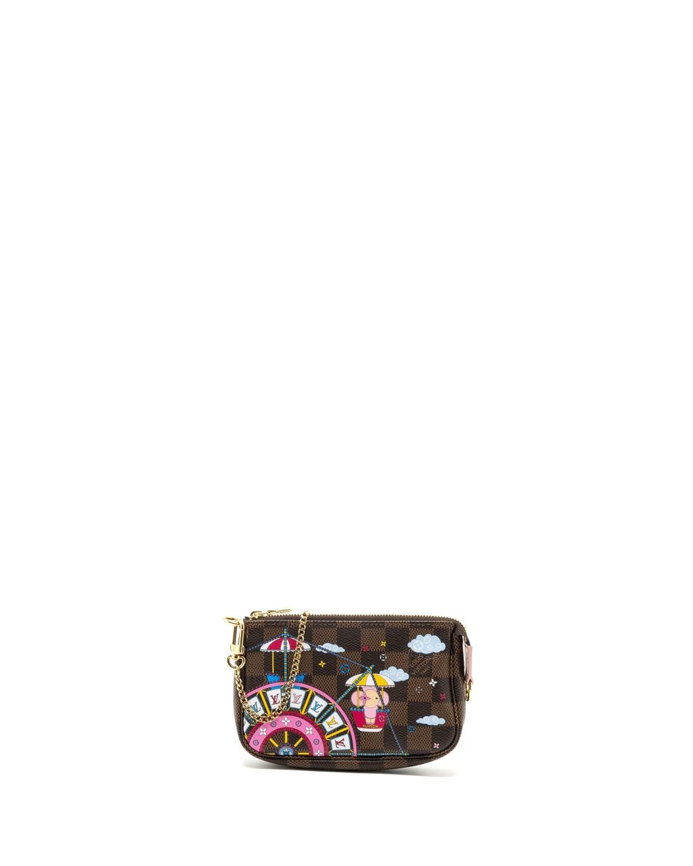 AAA Replica Louis Vuitton LV MINI POCHETTE ACCESSORIES CHRISTMAS LIMITED EDITION MULTICOLOR GHW