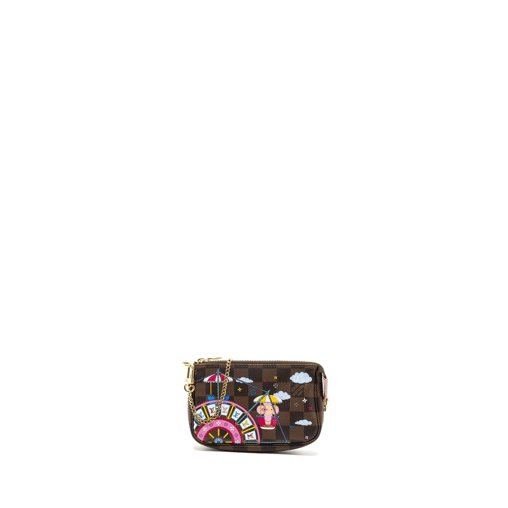 AAA Replica Louis Vuitton LV MINI POCHETTE ACCESSORIES CHRISTMAS LIMITED EDITION MULTICOLOR GHW