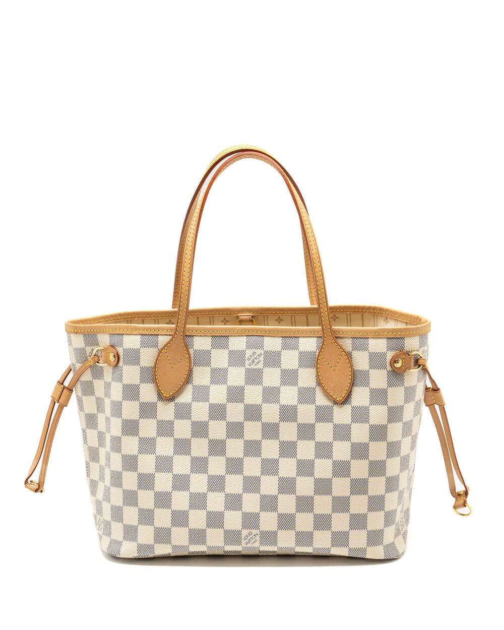 AAA Replica Louis Vuitton LV NEVERFULL PM DAMIER AZUR GHW