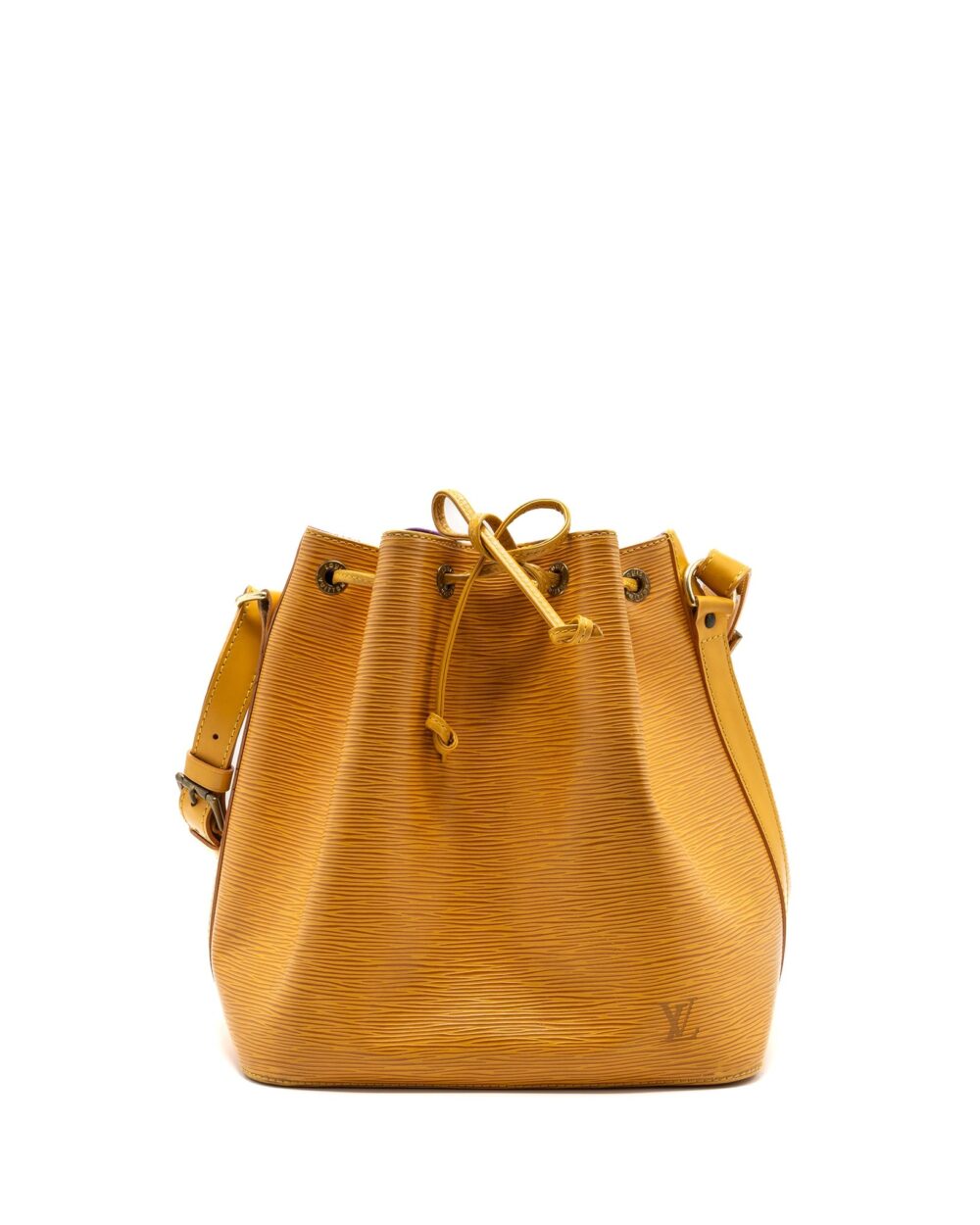 AAA Replica Louis Vuitton LV VINTAGE PETIT NOE EPI YELLOW GHW