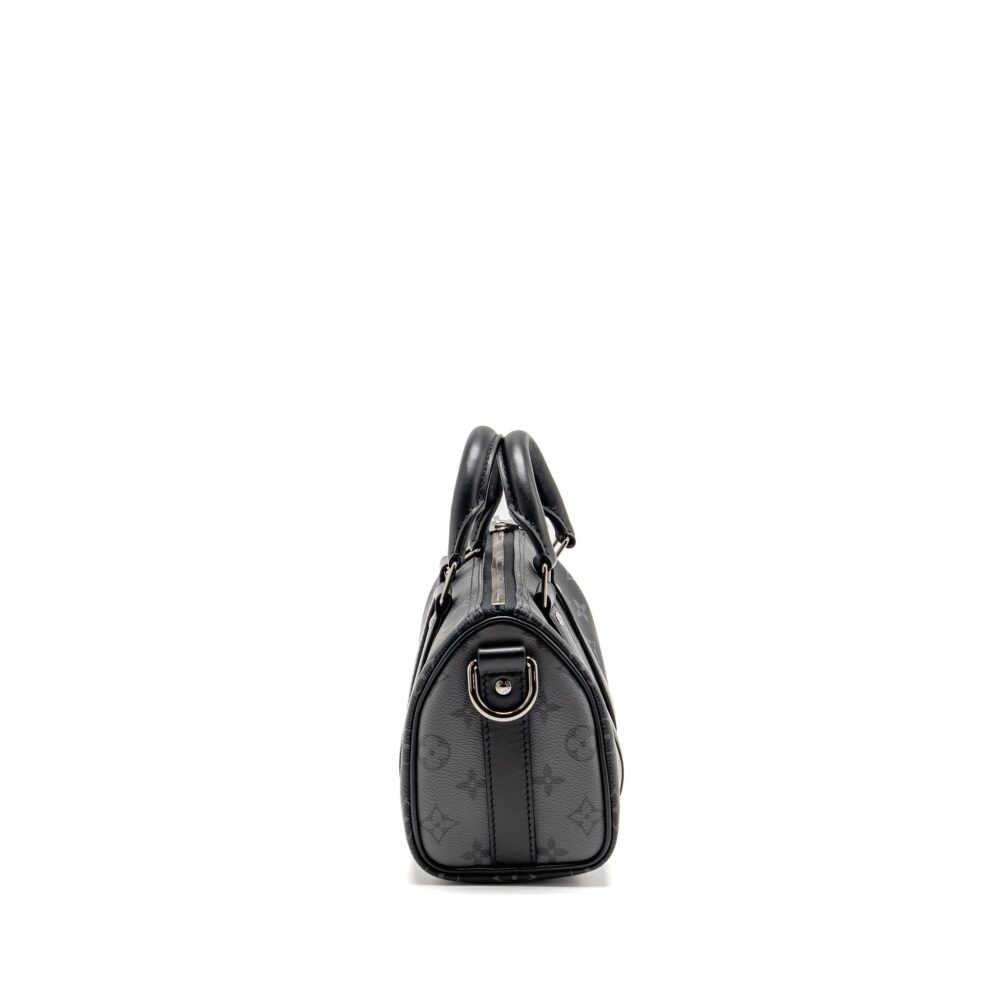 AAA Replica Louis Vuitton LV KEEPALL BANDOULIERE 25 MONOGRAM ECLIPSE SHW