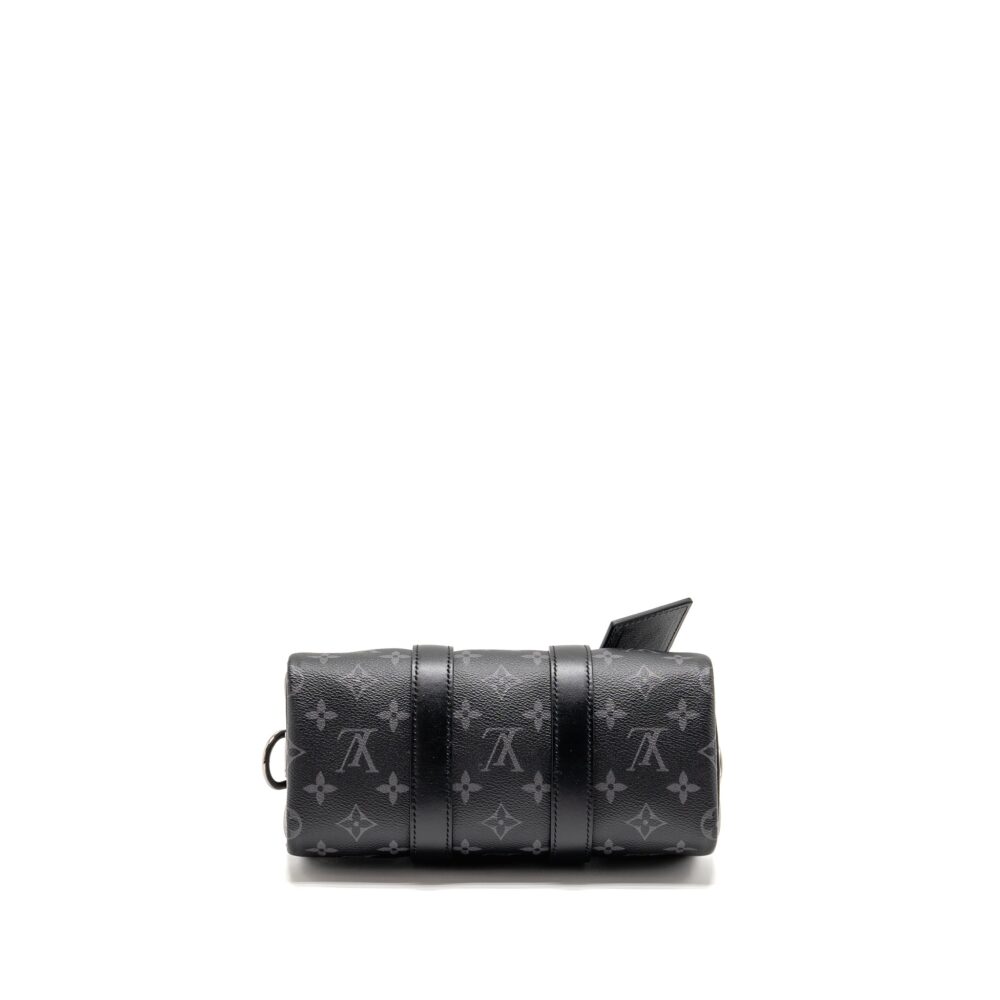 AAA Replica Louis Vuitton LV KEEPALL BANDOULIERE 25 MONOGRAM ECLIPSE SHW